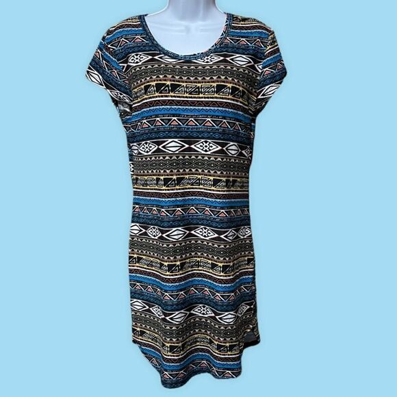 Derek Heart Tribal Print Mini Dress - Picture 1 of 6
